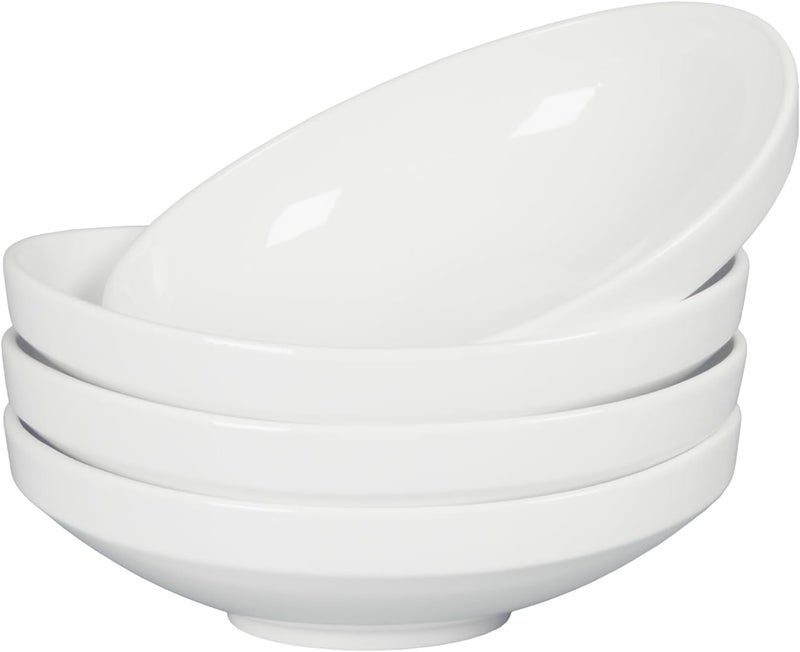 dingdaer Au Gratin Baking Dishes 9'' x 6'', 28 OZ Ceramic Oval Baking Dish for Single Serving, Individual Casserole Dishes Oven Safe, Set of 4 Oval serving bowl for food, Side Dishes, Salad, Pasta - Image 1